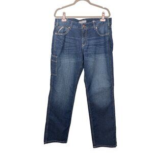 Ariat Rebar 33R Mid Rise Straight Leg Jeans Durable Denim Workwear Western